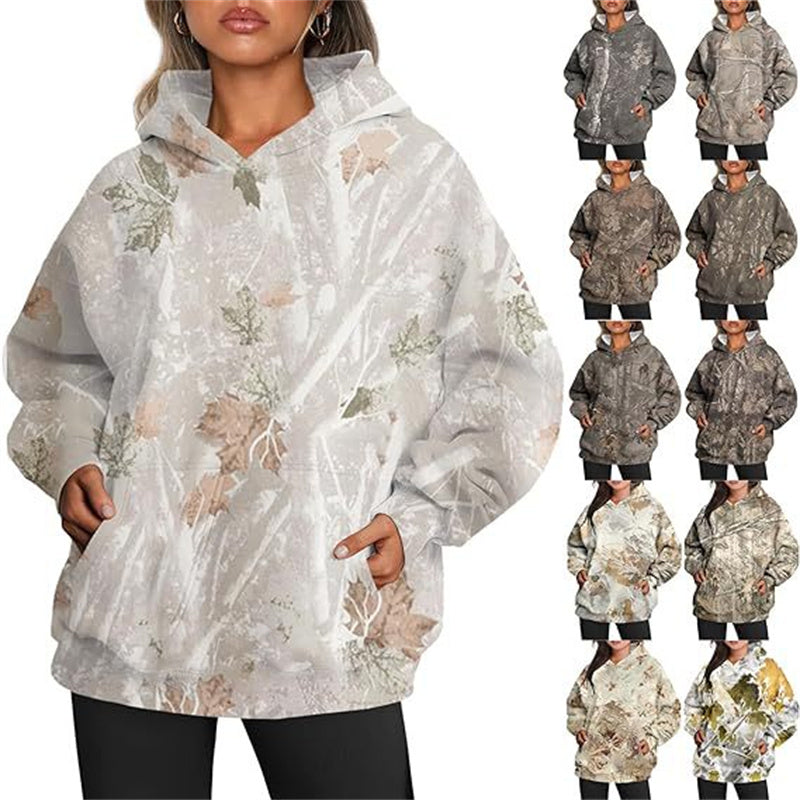 Camouflage-Hoodie für Damen