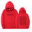 Letter Printing Long-sleeved Drawstring Hooded