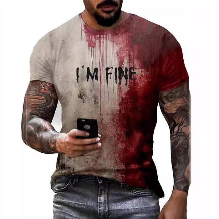 I AM FINE Art Graffiti Roter Hoodie