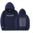 Letter Printing Long-sleeved Drawstring Hooded